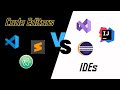 Code Editors vs IDEs Explained | Best Development Tools for Every Project (2025 Guide)