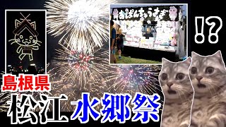 【猫ミーム】地元のお祭りに行ったらお祭り騒ぎだった【水郷祭】