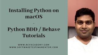 Installing Python and PIP on MACOS - Python Behave tutorial