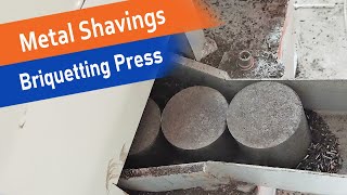 Metal Shavings Briquetting Press - Compacting Scrap Metal Chips into Briquettes