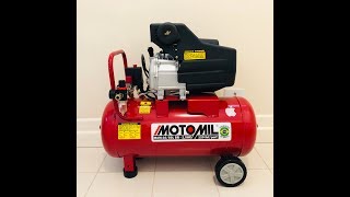 Compressor de ar Motomil MAM 8,8 pés /50L 2,5HP e Kit de Acessórios