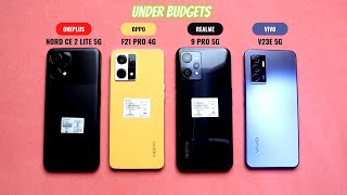 Top 4 Best Mobile Phones Under ₹20000🥳  Nord CE 2 Lite vs Oppo F21 Pro vs Realme 9 Pro vs Vivo V23e