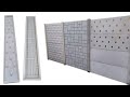 Precast concrete decorative fence wall mould - an economical precast wall manufacturing solution