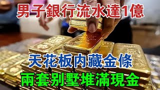 浙江一男子銀行流水達1億，天花板內藏金條，兩套別墅堆滿現金 #大案紀實 #刑事案件 #案件解說