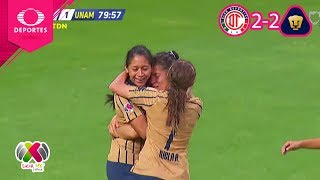 Toluca, fuera de liguilla | Toluca 2 - 2 UNAM | CL 2019 - J16 - Liga Mx Femenil