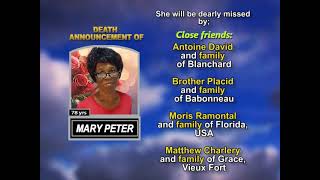 Mary Peter ~ Long Obituary