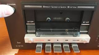 1979 Dual C 810 Stereo Cassette Deck: Direct Load and Lock system