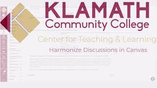 STUDENTS: Using Harmonize Discussions in Canvas