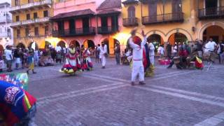 Traditional Dancing in Cartagena, Colombia - Cumbia