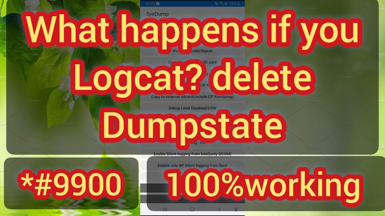 What Happens If You Delete Dumpstate Logcat What Is A Dumpstatesecret