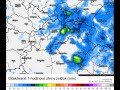 očakávané zrážky na studenom fronte v piatok 16.6.
