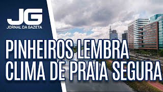 Benfeitorias na ciclovia Pinheiros lembram clima de praia segura