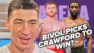 Dmitry Bivol tells Crawford RESPECT WEIGHT CLASSES; Sees him beating Canelo!