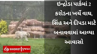 Indroda Parkમાં 2 કરોડના ખર્ચે વાઘ, સિંહ અને દીપડા માટે બનાવવામાં આવ્યા આવાસો | ETV Bharat Gujarat