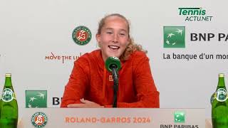 Tennis - Roland-Garros 2024 - Mirra Andreeva : "It was tough to play against a friend, Gracheva..."