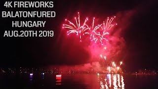 Fireworks (Stabilized) at Balatonfured, Hungary - August 20th 2019