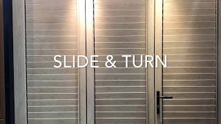 Slide \u0026 Turn | บานเลื่อนที่สามารถเปิดได้