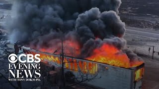 Wind-driven wildfires rip across Texas Panhandle