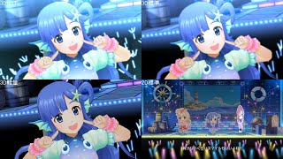 デレステmv比較動画 クレイジークレイジー 3dリッチ標準軽量2d 正規メンバー