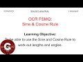 OCR FSMQ Additional Mathematics (New Spec) | Lesson 10: Sine and Cosine Rule