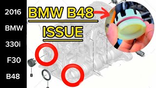 BMW B48 LEAKING FRONT OF ENGINE | END COVER | BALANCE SHAFT PLUG