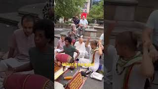 Harinam Sankirtan in the street🙏💗 #mayapur #iskcon