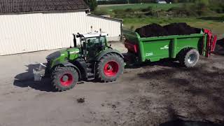 Fendt 930 gen6 claas scorpion 741 épandage de composte