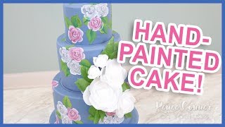 Hand-Painted Rose Cake | Renee Conner