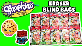 ★Shopkins Collectible Erasers★ NEW Shopkin Collectible Eraser Blind Bags Opening Shopkins KTR Videos