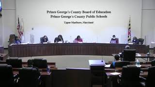 Prince George's County Public Schools Board of Education Meeting 3/10/2022
