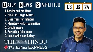 The Hindu & The Indian Express Analysis | 03 June, 2024 | Daily Current Affairs | DNS | UPSC CSE