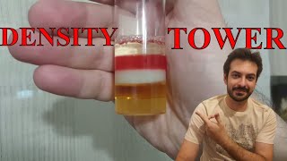 How to Make a Density Tower Using Household Items