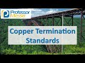 Copper Termination Standards - CompTIA Network+ N10-007 - 2.1