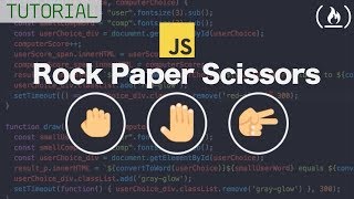 Web Development Tutorial - JavaScript, HTML, CSS - Rock Paper Scissors Game