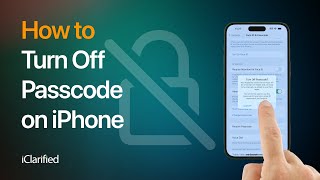 How to Turn Off Passcode on iPhone