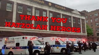 Salute Parade For Dedicated Flatbush Hatzolah Volunteers