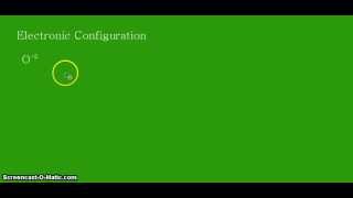Electronic Configuration: The O2- Oxygen Dianion