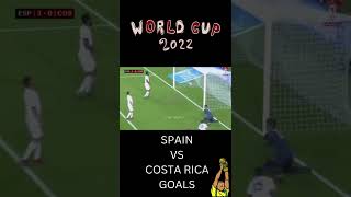 SPAIN VS COSTA RICA #shorts  #fifaworldcup2022qatar #qatar2022 #worldcupfifa #fifa2022 #fifa22