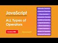 Learn JavaScript | All Types of JavaScript Operators | Lecture #5 | Nanosoft