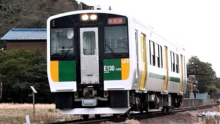 JR東日本　キハE130系 105　下郡駅