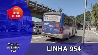 Trechos de Linhas #02 - Linha 954 - Cubatão (Vale Verde) x Santos (Paquetá).