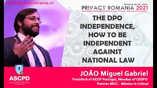 João Miguel Gabriel - President of AEDP Portugal @ PR!VACY ROMANIA 2021