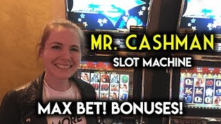 💵💵💵 MAX BET! BONUSES! Mr CASHman Slot Machine! 💵💵💵