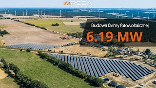 Budowa farmy fotowoltaicznej o mocy 6.19MW | System konstrukcji Reca RS-6