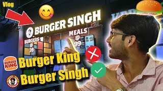 I tried Burger Singh for the first time in City Center Mall Guwahati | Vlog