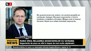 RUSIA VREA RELUAREA NEGOCIERILOR CU UCRAINA_Știri B1_23 mai 2022