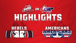 Red Deer Rebels at Tri-City Americans 11/9 | WHL Highlights 2024-25