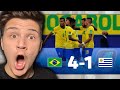 BRAZIL FOOTBALL IS INSANE🔥 - Brazil 4 - 1 Uruguay - Eliminatorias  |🇬🇧 Gringo Britânico Reagindo