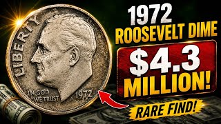 💰 1972 Roosevelt Dime Worth $4.3 MILLION? 😱 Check Your Coins NOW!