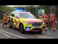 **HELICOPTER CREW RUSHING TO CAR!** EPIC Volvo XC90 + Police cars responding